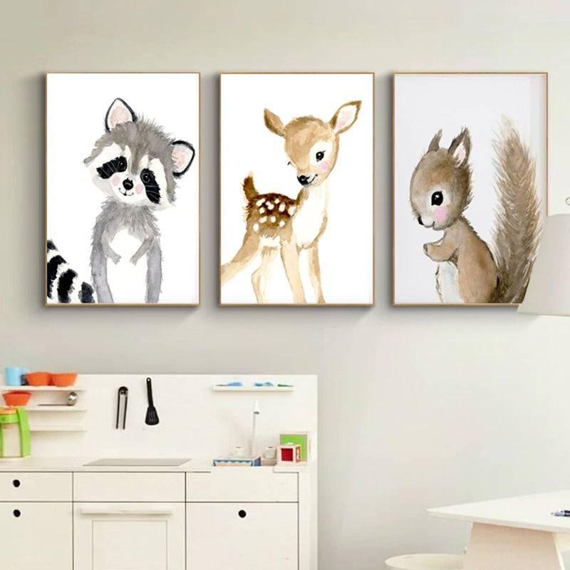 Affiches animaux de la forêt - Mon alpaga