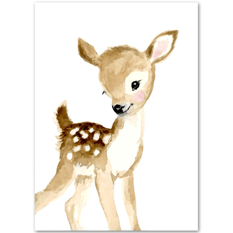 Affiches animaux de la forêt - Mon alpaga