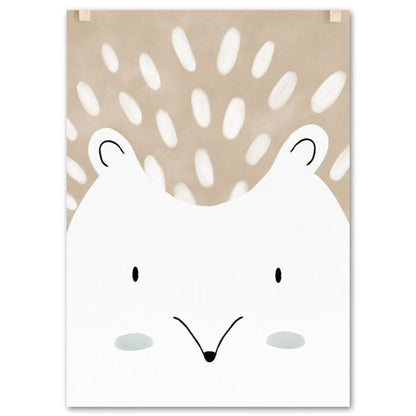 Affiches portraits animaux scandinaves - Mon alpaga