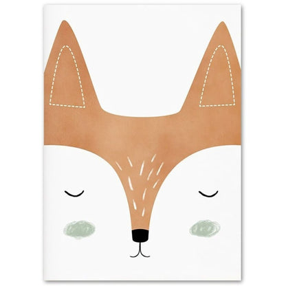 Affiches portraits animaux scandinaves - Mon alpaga