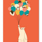 Affiche animaux colorés - Mon alpaga
