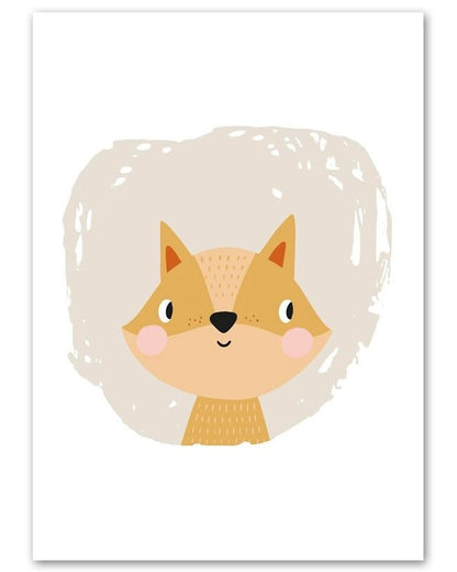 Affiches animaux bulles scandinaves - Mon alpaga