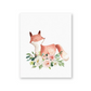 Affiche animaux fleurs roses et blanches - Mon alpaga