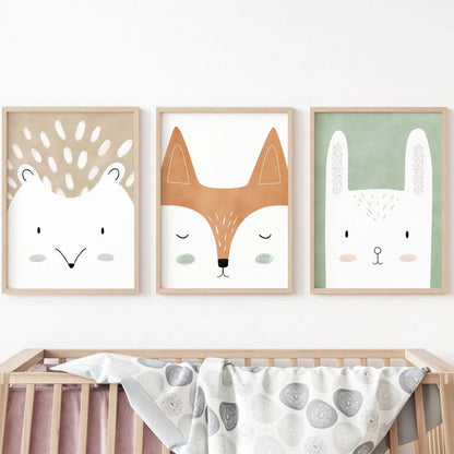 Affiches portraits animaux scandinaves - Mon alpaga